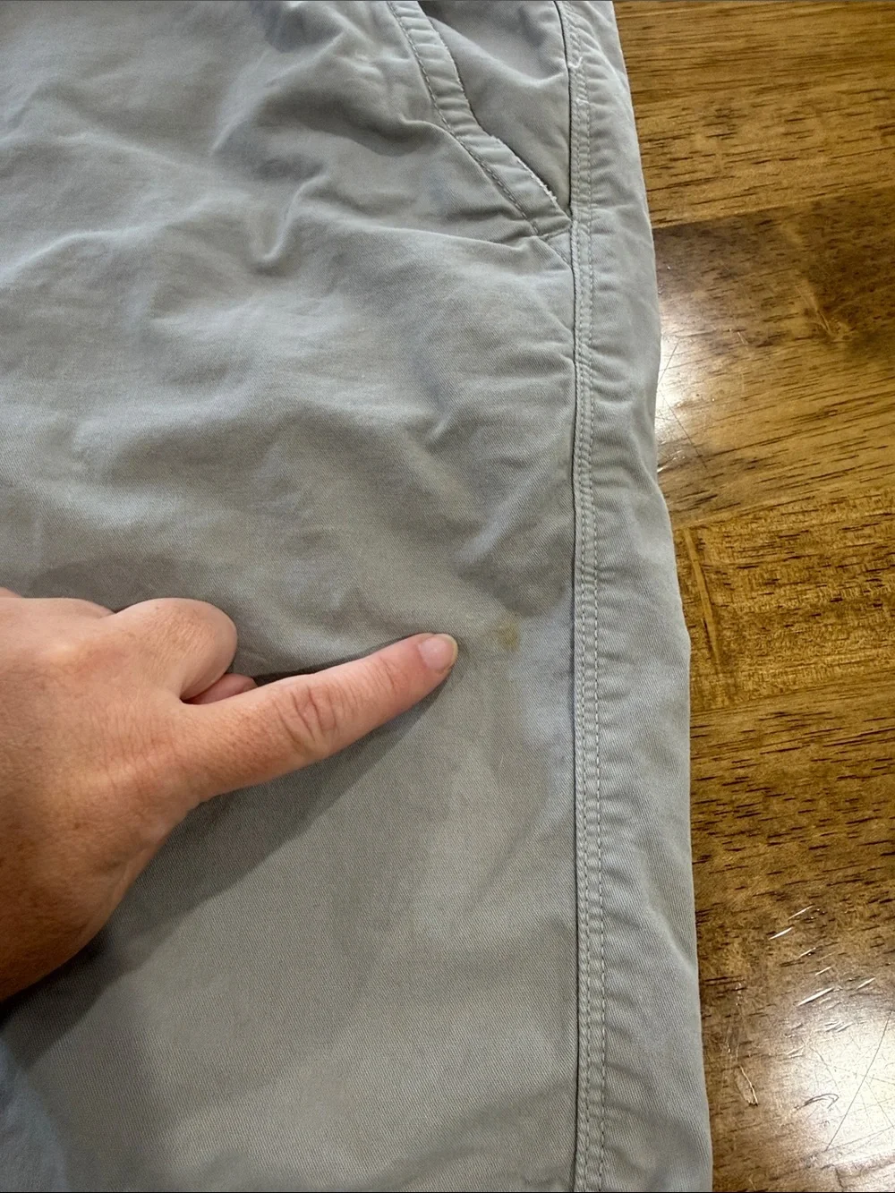 American Eagle Outfitters Light Gray Men's Flat Front Shorts